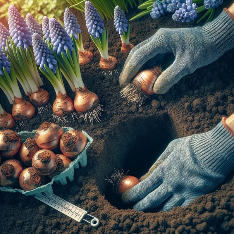 How Deep To Plant Muscari Bulbs