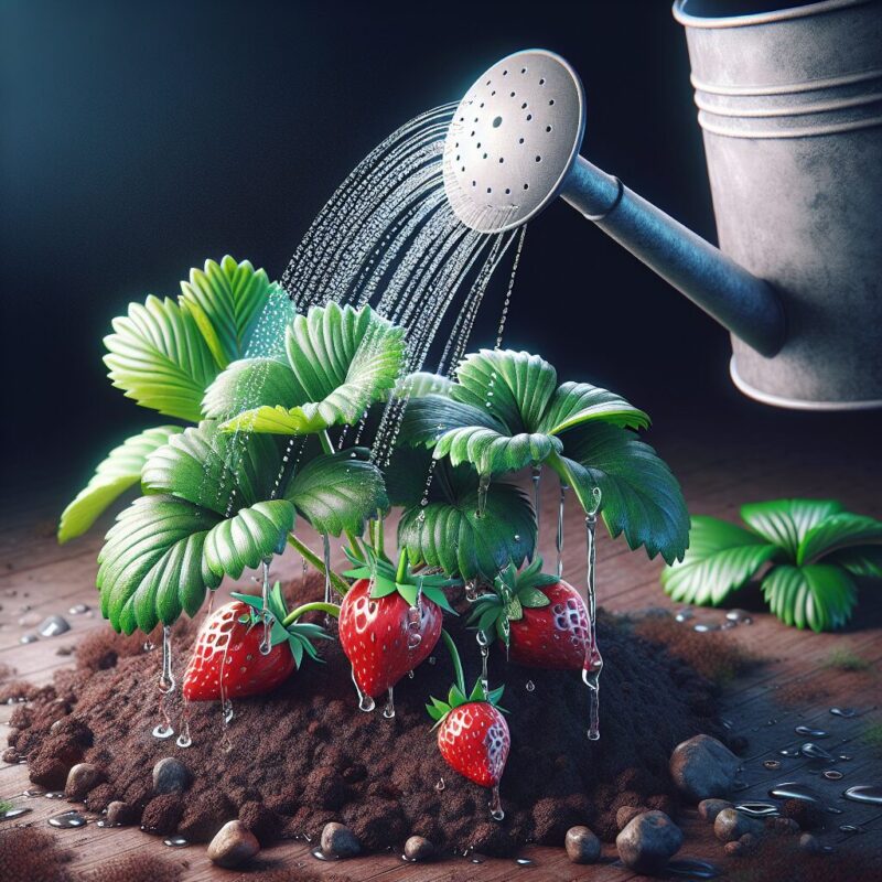 How Much To Water Strawberry Plant