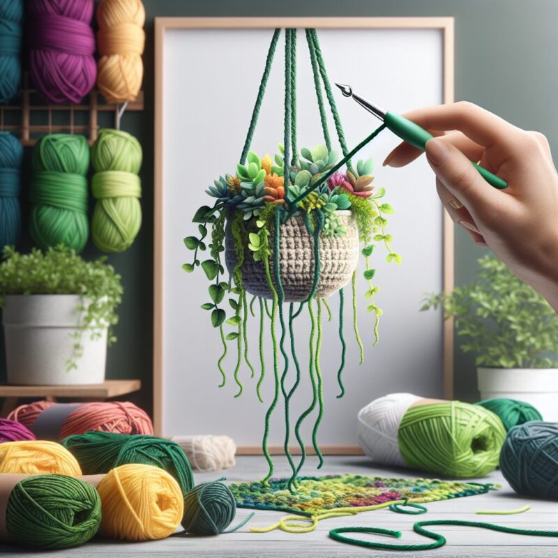 How To Crochet Hanging Plant