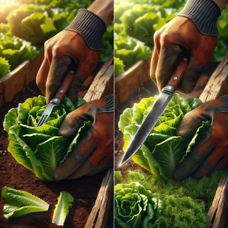 How To Cut Lettuce From Plant
