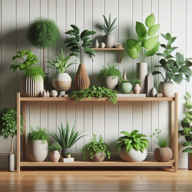 How To Decorate A Plant Shelf