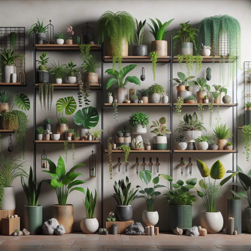 How To Decorate Plant Shelves