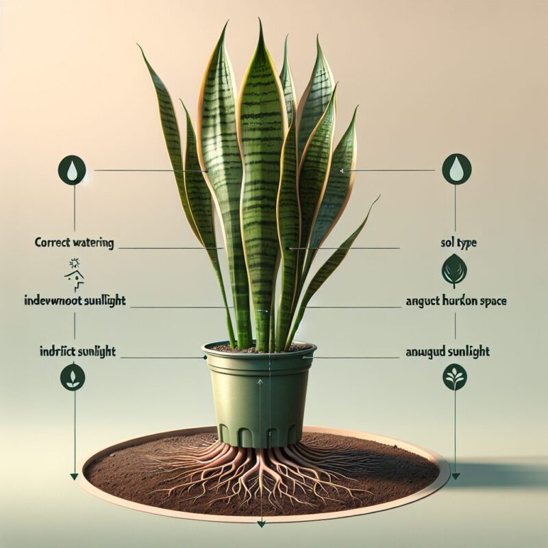 How To Get Snake Plant To Grow Straight