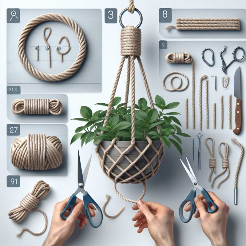How To Make Rope Plant Hanger