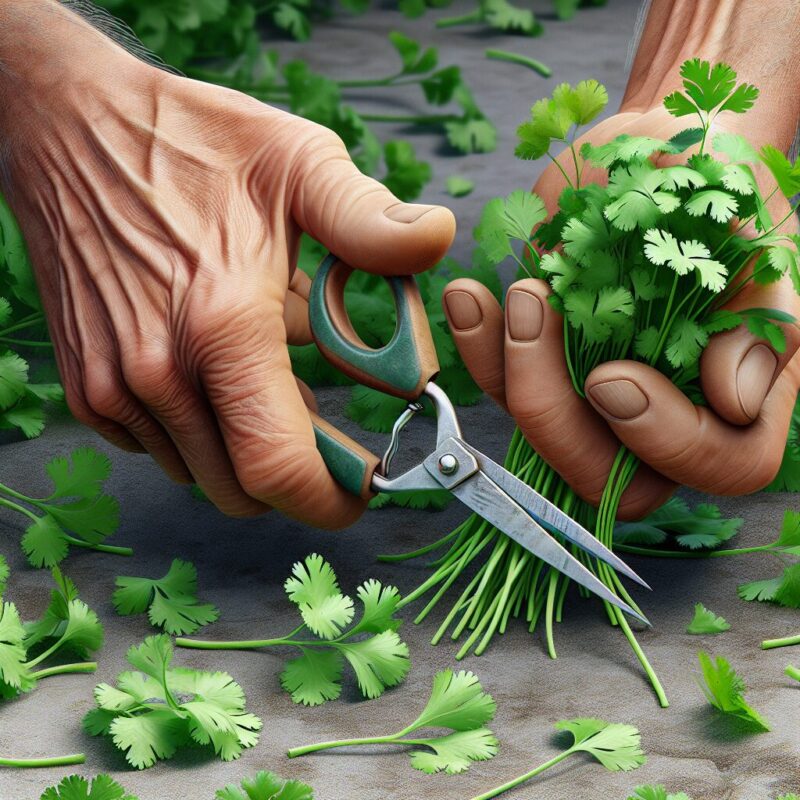 How To Pick Cilantro Without Killing Plant