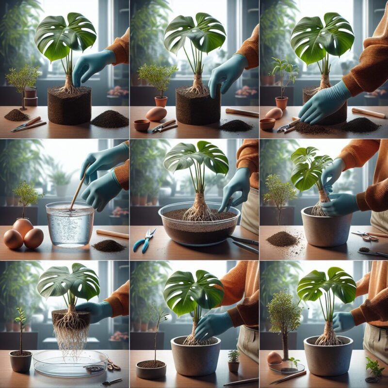 How To Plant A Propagated Monstera