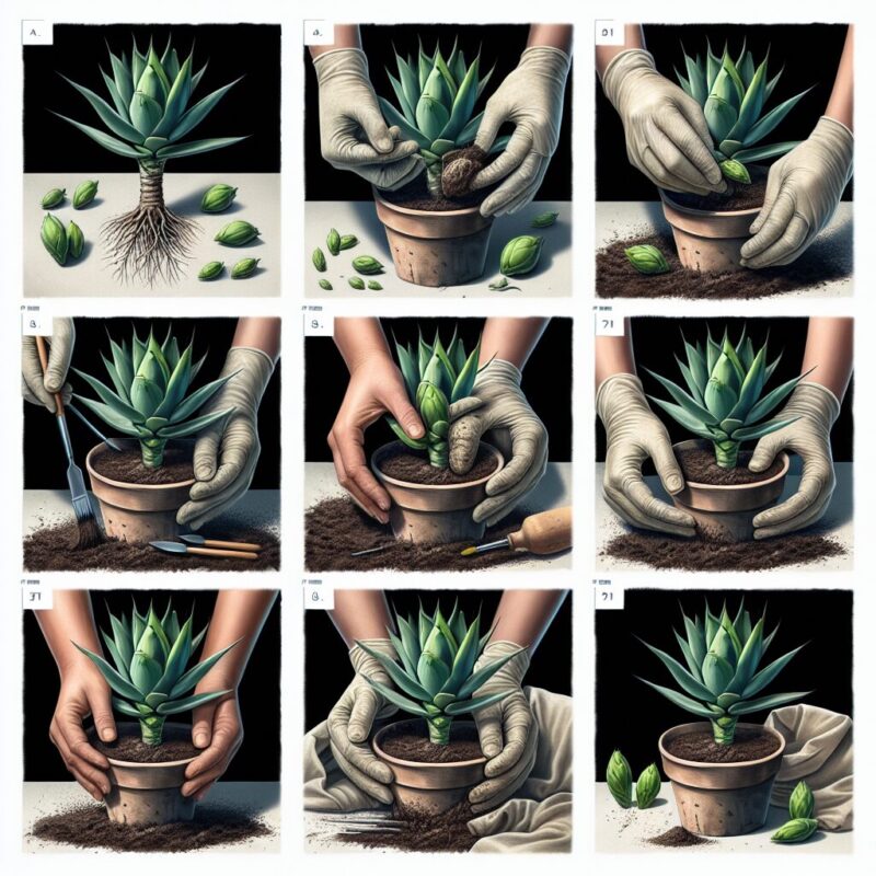 How To Plant Agave Pups