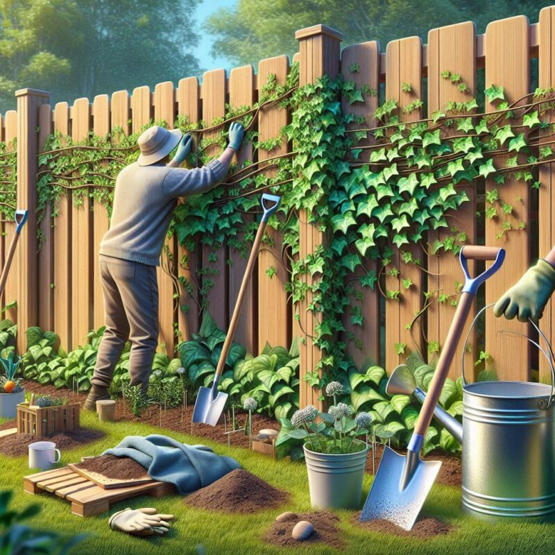 How To Plant Ivy On A Fence