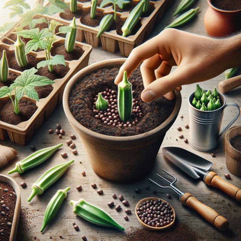 How To Plant Okra In A Pot