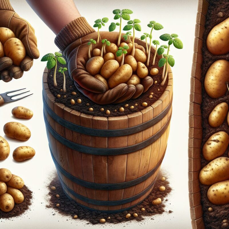 How To Plant Potatoes In A Barrel