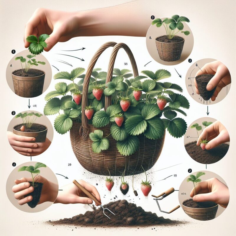 How To Plant Strawberries In A Hanging Basket