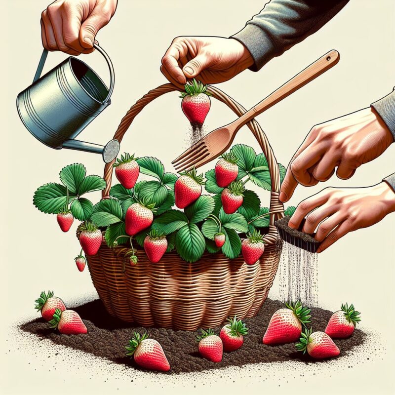 How To Plant Strawberry Hanging Basket