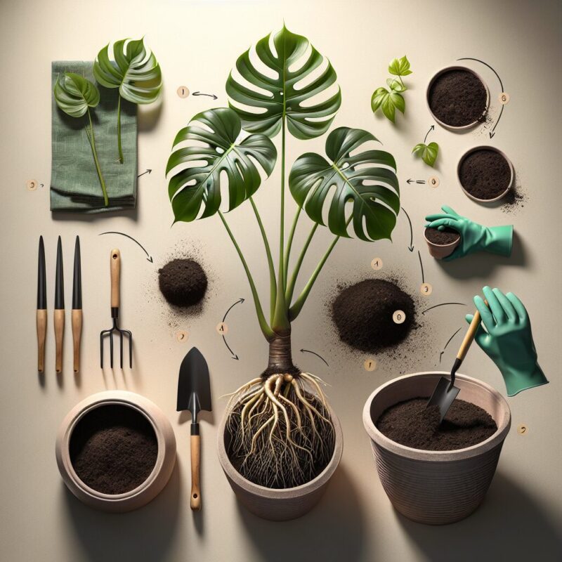 How To Replant Monstera Plant
