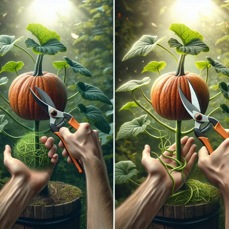 How To Trim A Pumpkin Plant