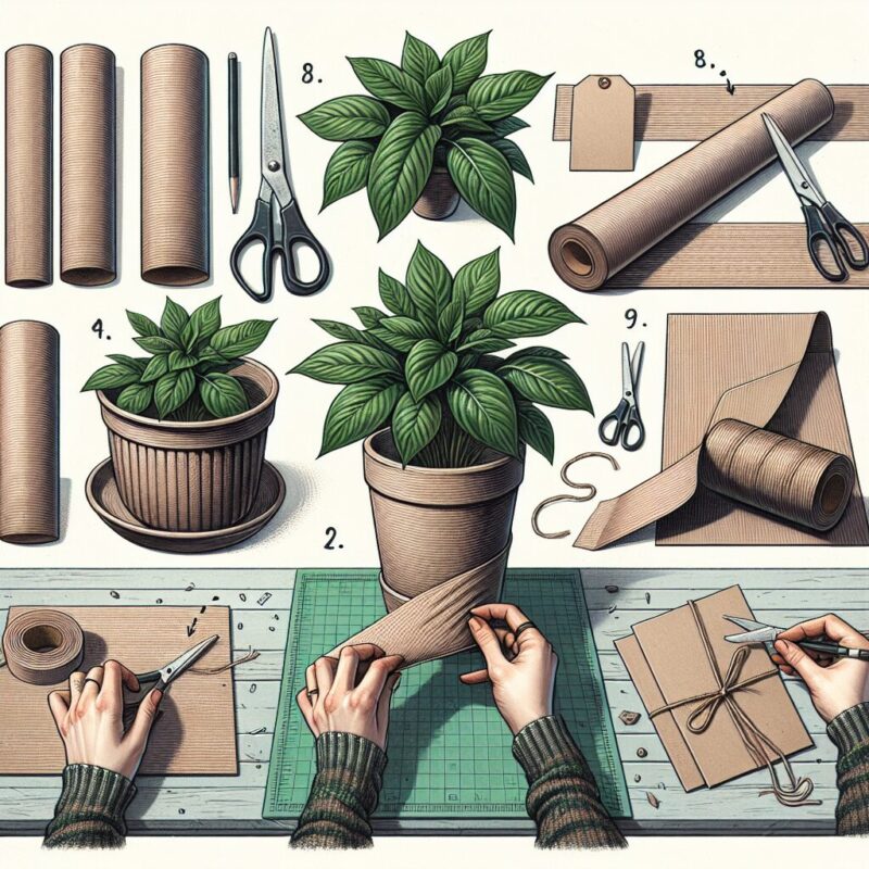 How To Wrap A Plant Pot