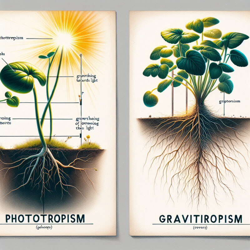 What Are Two Differences Between Phototropism And Gravitropism In Plants