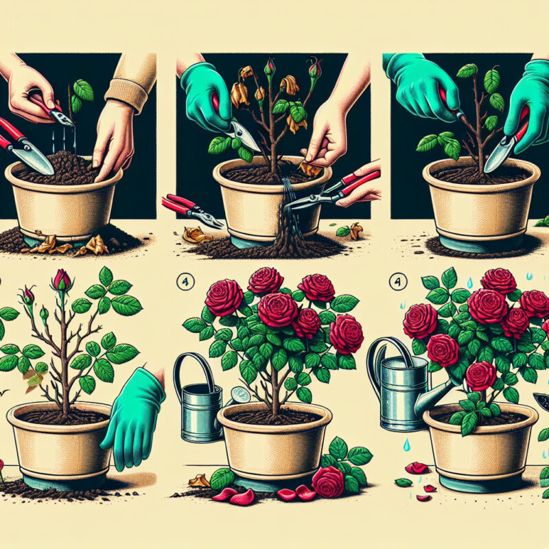 How To Revive A Dying Potted Rose Plant