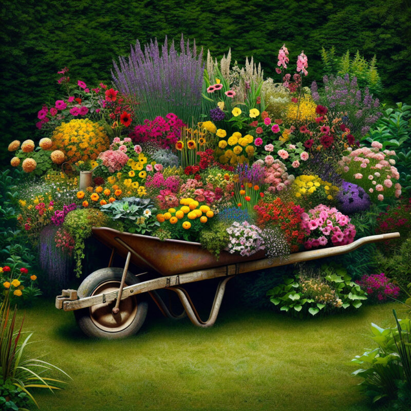 What Flowers To Plant In A Wheelbarrow