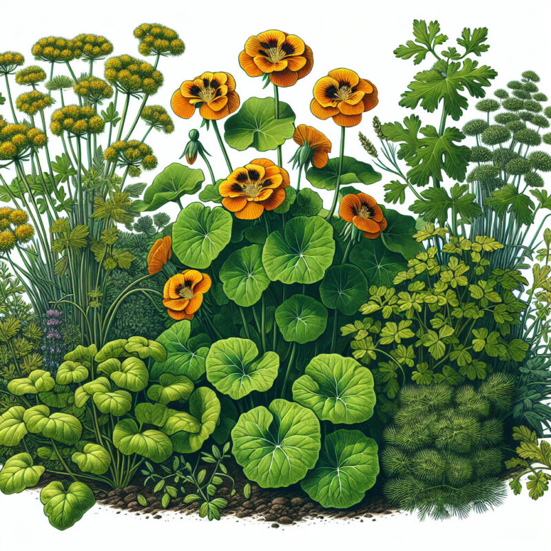 What Herbs To Plant With Nasturtiums