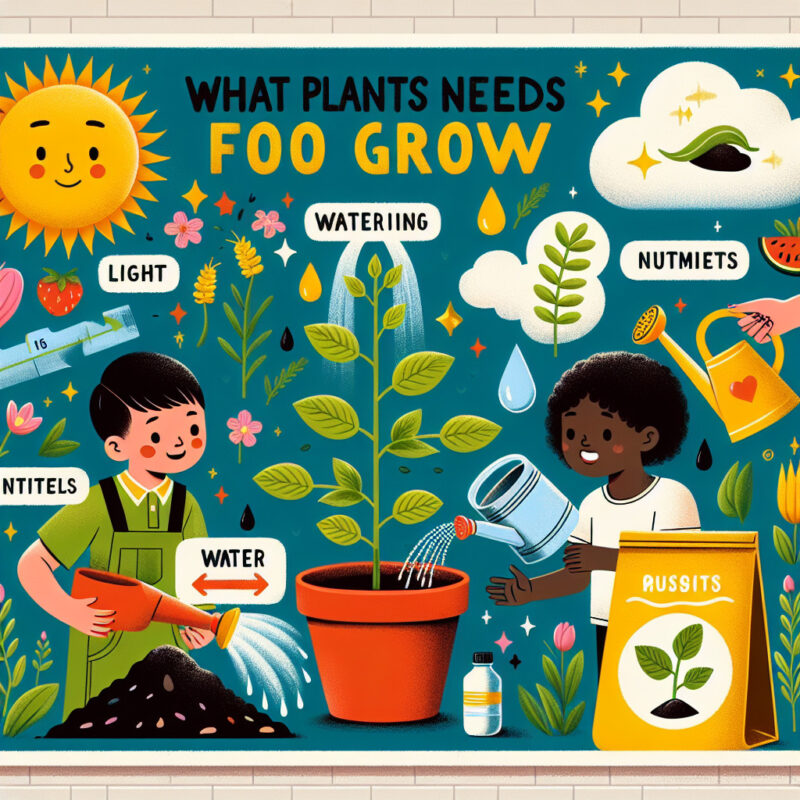 What Plants Need To Grow Poster