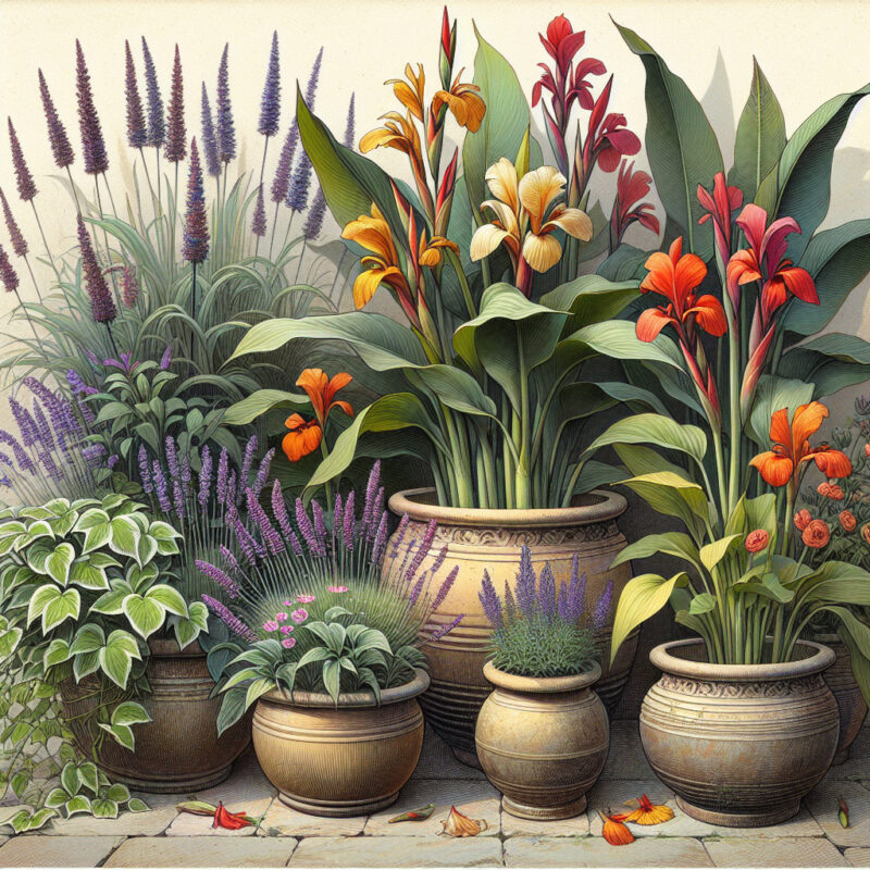 What To Plant With Canna Lilies In Containers