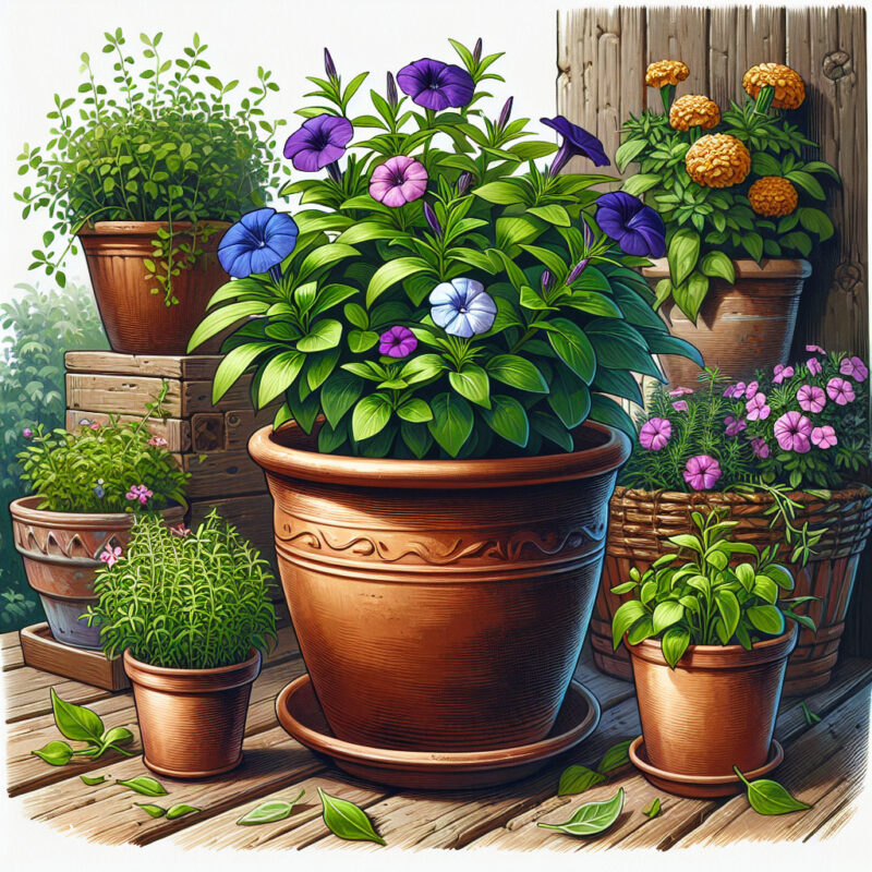 What To Plant With Vinca In A Pot