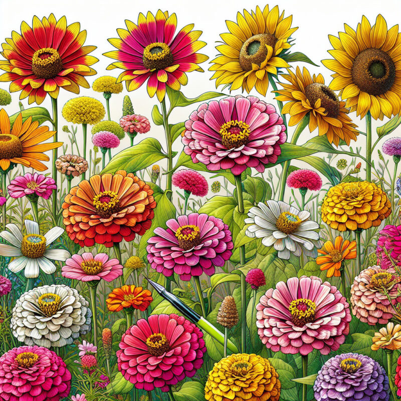 What To Plant With Zinnias And Sunflowers