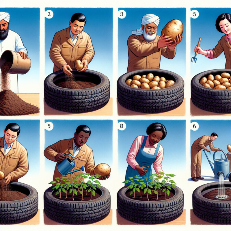 How To Plant Potatoes In A Tire